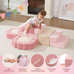 Foam Climbing Toys for Toddlers, 13Pcs Climb and Crawl Activity Playset, Soft Pl