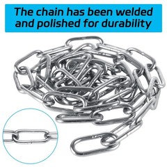 4PCS 39″ (3.3 ft) Hanging Chair Chain Kit with 8 Carabiners, 440LB Capacity S…