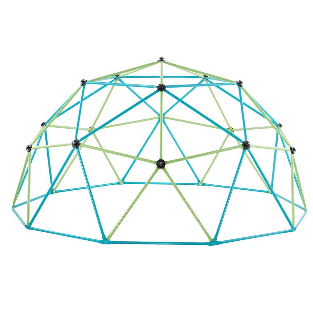 Uimoso 10FT Geometric Climbing Dome with Saucer Swing, Supports 1000LBS