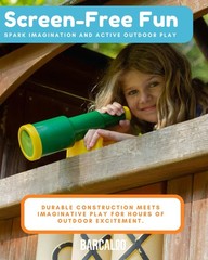 Playground Equipment Bundle Set with Kids Pirate Telescope, Pirate Steering W…