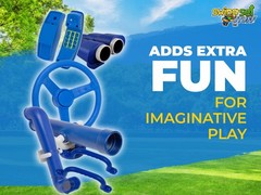 SWING SET STUFF DELUXE ACCESSORIES KIT BLUE playground fort hardware park 0245
