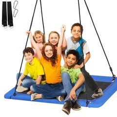 60 Inch Rectangle Platform Tree Swing for Kids and Adults 700 lb Capacity