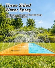 30FT Slip and Water Slide, Extra Long Slip n 30ft-Double Lane Blue and Orange
