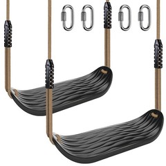 SELEWARE Plastic Swing Seat, Non Slip Tree Swing Set with Adjustable Rope and…