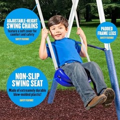 SuperDisc Swing Set with SuperDisc Swing. 5 User Capacity, Easy Assembly,