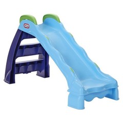 2-in-1 Outdoor-Indoor Wet or Dry Slide with Easy Storage, Blue, Ages 2 to 6