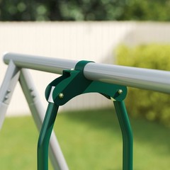 5-in-1 Kids Swing Set for Backyard with Slide, 770lbs Capacity, Mixed