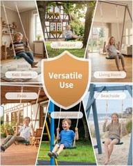 Weatherproof Tree Swing for Kids,Heavy Duty 264LB for Backyard | Green