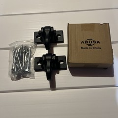 ABUSA Heavy Duty Swing Sets Brackets Including 2 Black A-Frame Swing Set Brac…