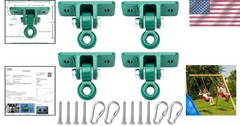 Durable Heavy Duty Swing Hangers, 4-Pack – 2400 lbs Capacity, Indoor/Outdoor Use
