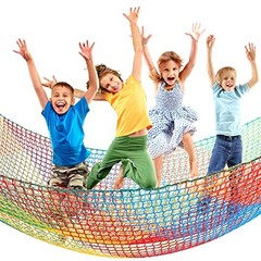 Climbing Cargo Net 6.5 x 9.8 ft Large Kids Backyard Climbing Net Double Layers