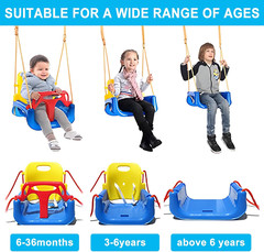TALECO Gear Toddler Swing, 3-In-1 Swing Sets for Backyard, Baby Swing Outdoor/In