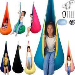 HiCamer Sensory Swing for Kids Indoor and Outdoor Pod Hammock Chair Seat Teal