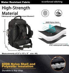 Miramrax Tactical Backpack for Men Military Daypack Black