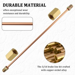 Brake Line Kit 3/16 Copper Nickel 8 Inch Rear