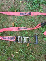 Over 50′ Of American Ninja Warrior Backyard Course Tree To Tree Or Post To Post