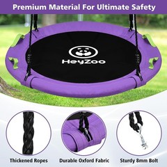 48 inch Tree Swing Larger Saucer Flying Swing Whole Family 900lbs Weight