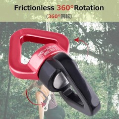“30KN Tree Swing Swivel Spinner Safest Rotational Climbing Rope Devices Hanging