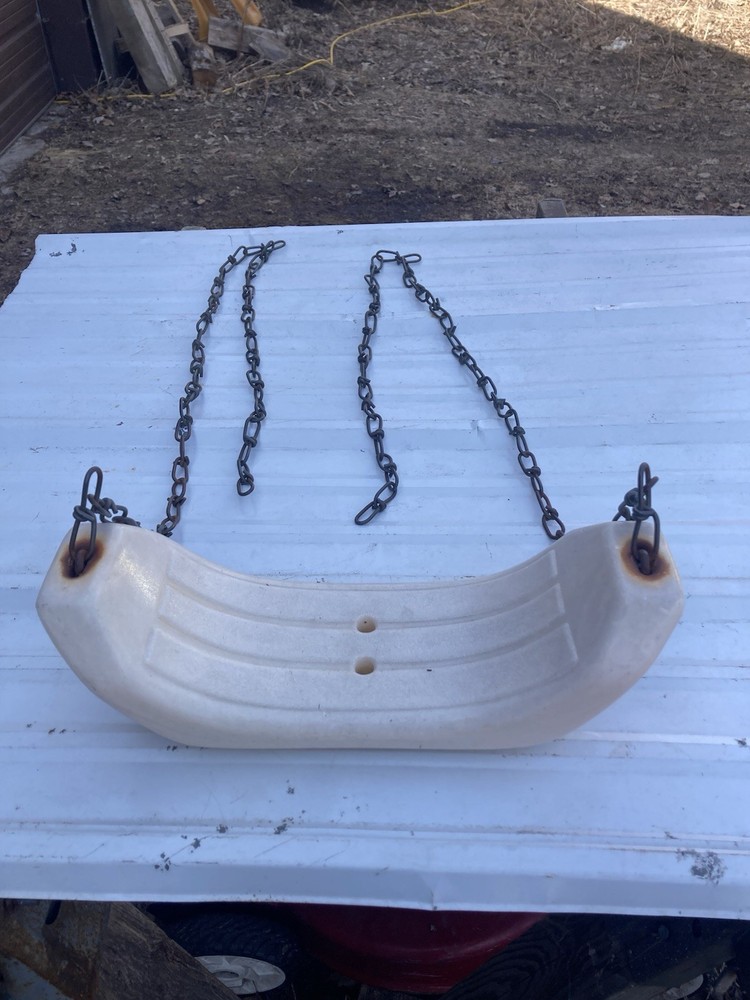 Vintage Plastic Swing Set Seat with Chains