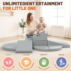 TODIBY 9 Piece Climbing Foam Blocks Toddler Play Gym