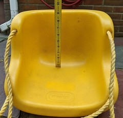 1983 Little Tikes Yellow Swing Toddler Child Outdoor Hanging Plastic Swingset