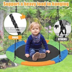 Tree Swings for Kids Outdoor, 40 Inch Diameter 600lb Weight & 3 colors