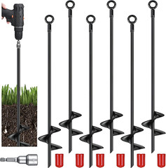 Earth Ground Anchor 18 Inch Spiral Blade Heavy Duty Earth Anchors Swing Set Anch