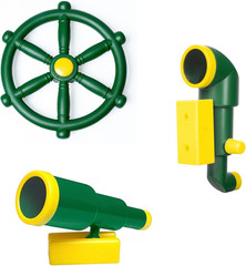 Playground Accessories: Periscope, Pirate Steering Wheel, Telescope – Kid’S Imag