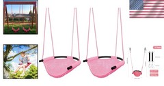 Pink Toddler Swing – Snap Hooks, 440 lbs Capacity