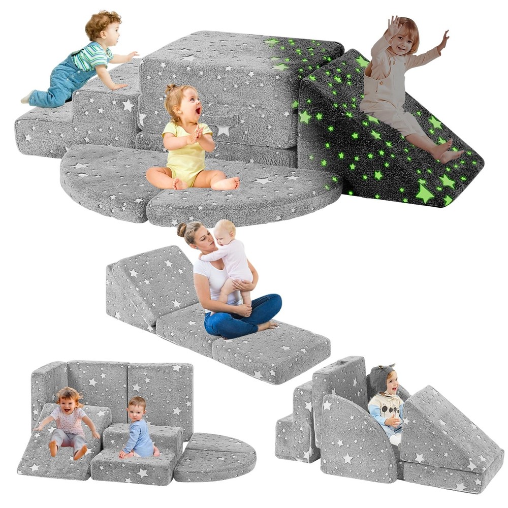 5pcs Foam Climbing Blocks for Toddlers 1-3, Safety First Climbing Toys Indoor…