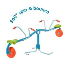Spiro Spin Teeter Totter – Bounces and Spins 360 Degrees, Blue/Green
