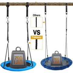 40″ Saucer Tree Swing Outdoor Flying Saucer Rope Swing Platform Swing for Kids