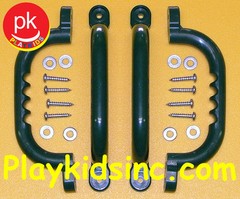 SwingSet Playset Playground Jungle Gym Handles yard Hand grip Safety (4) Green