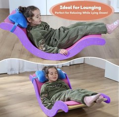 🔥NEW🔥 Pikler Triangle Set 7in1 Foldable Toddler Climbing Toys Indoor, Purple