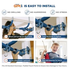 Doorway Swing & Pull-Up Bar Gym – Pull-Up Bar Strength Training & Kids Exercise