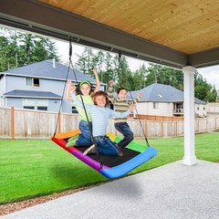 SORBUS 60″ SAUCER SWING KIDS 700LBS BIG PLATFORM TREE GLIDER – SWG-FABPLT