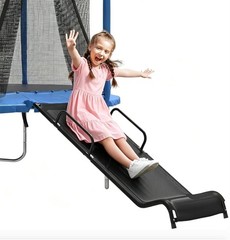 Universal Trampoline Slide 60″ * 20″ Slide with 2 Iron Plasticized Handles Buffe