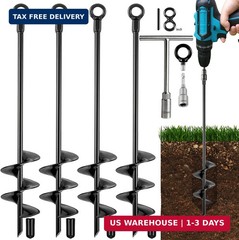 Fabulas Ground Anchors Heavy Duty, Swing Set Anchor Kit 18 Inch 4 Pack Screw in