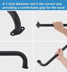 BiJun17 inch Metal Playground Handles,Monkey Bars Indoor Heavy Duty Ceiling G…