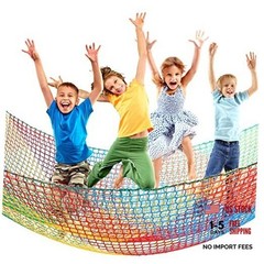 Climbing Cargo Net 6.5 x 9.8 ft Large Kids Backyard Climbing Net Double Layers