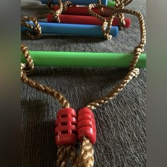 RAINBOW CRAFT 6.6FT CLIMBING ROPE LADDER NINJA LADDER FOR KIDS – NEW