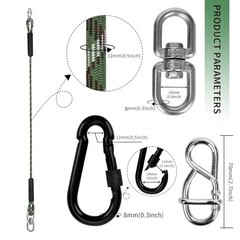 3.91ft(47″) Heavy Duty Tree Swing Rope Hammock,Tree Swings Hanging 3.91ft-1pack