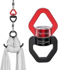 35KN Swing Swivel, Spinner for Indoor Outdoor Swings, Black Red | For hanging…