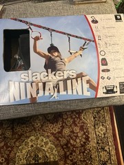 Slackers Ninja Line Slackline Obstacles Grip Ninja Warrior – Open Box Unused