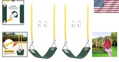 Outdoor Swing Set Replacement Seats – 66 Inch Anti-Rust Chains, 250lb Capacity