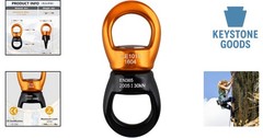 30kN Aluminum Swivel for Hammocks & Climbing Accessories