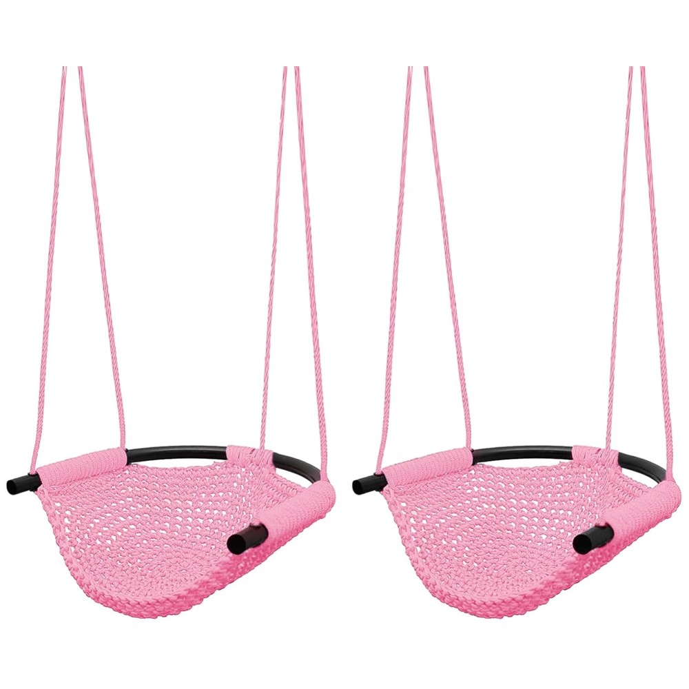 Pink Toddler Swing – Snap Hooks, 440 lbs Capacity