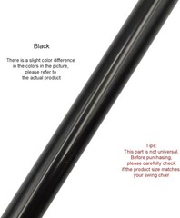 Weather-Resistant 31.5″ Hanging Swing Rods – Black Metal & Easy Installation