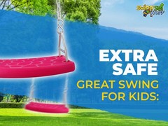 SWING SET STUFF INC. FLAT SEAT WITH 5.5 FT. UNCOATED CHAIN PINK toy kids 0309