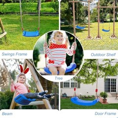 Tree Swing Seat, Swing Set Accessories for Kids Outdoor & Indoor Blue